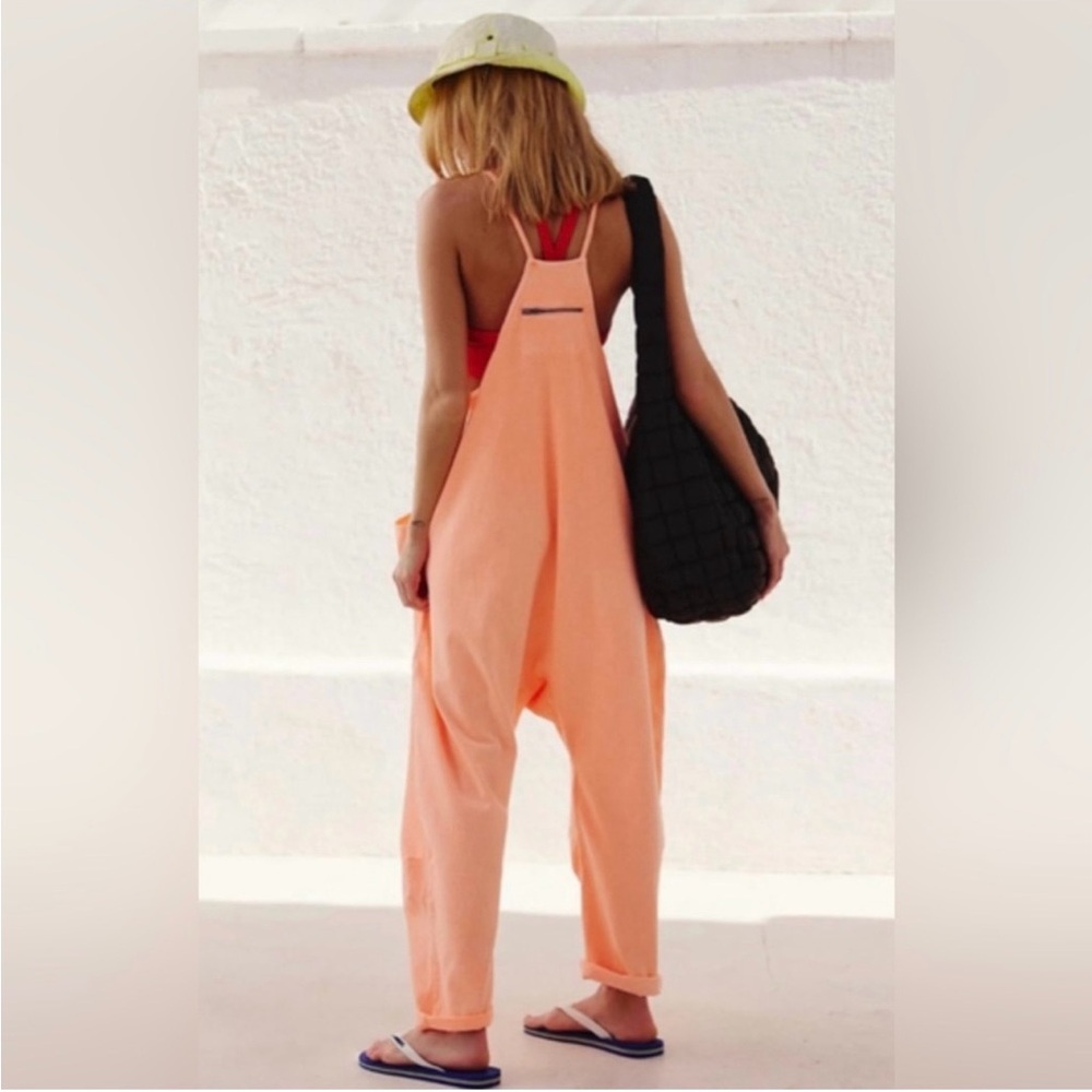 FP Movement by Free People Bright Orange Hot Shot Onesie XS - Picture 2 of 6